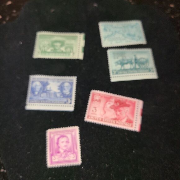 VINTAGE 1949 Set of Six 3 cent stamps - Picture 3 of 5